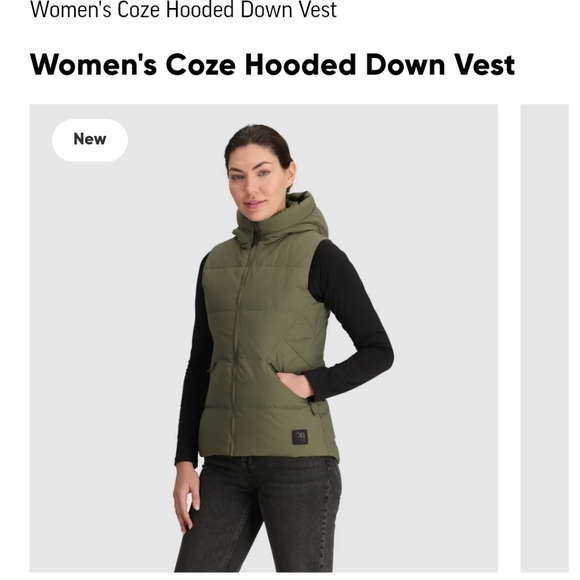 NWT Outdoor Research Coze Hooded Down Vest - Picture 8 of 10